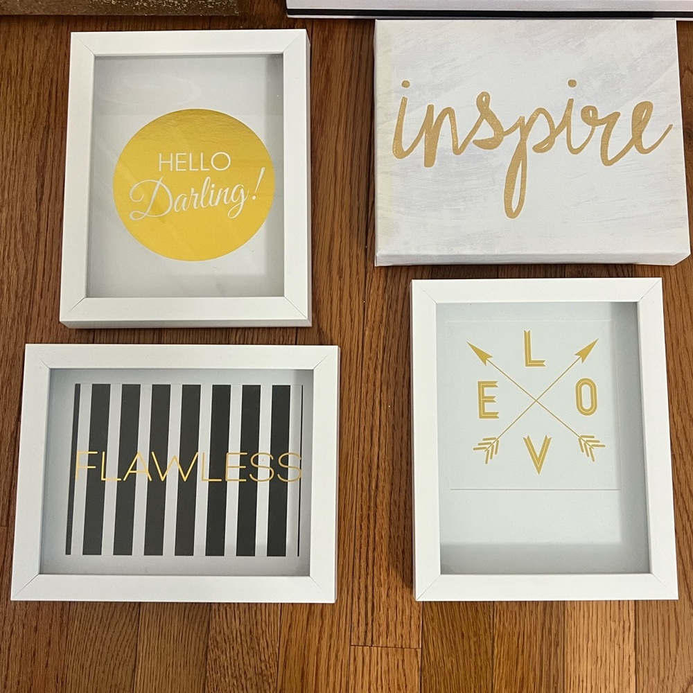 Set of 4 8X10 wall art